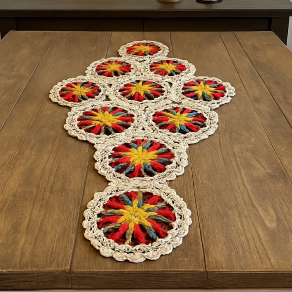 Vintage Handmade Crochet Doily #1005256B